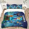 Blockman Go Pixel Adventure Printed 3pcs Bedding Set Soft Microfiber 1 Duvet Cover And 2 Pillowcases Home Bedroom Decor Xmas Gift K1861