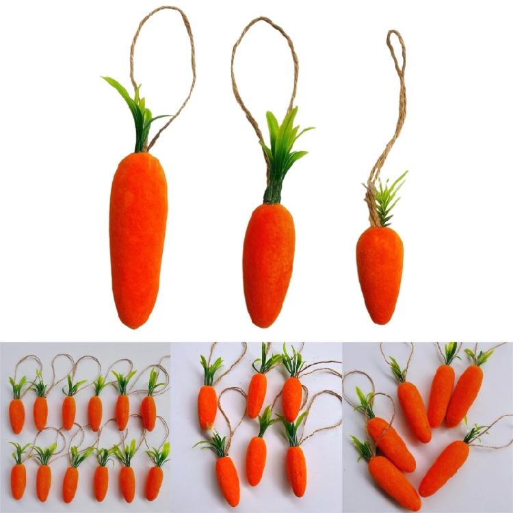 Festival Mini Easter Carrot Hangings Decorations Colorful Artificial Carrots