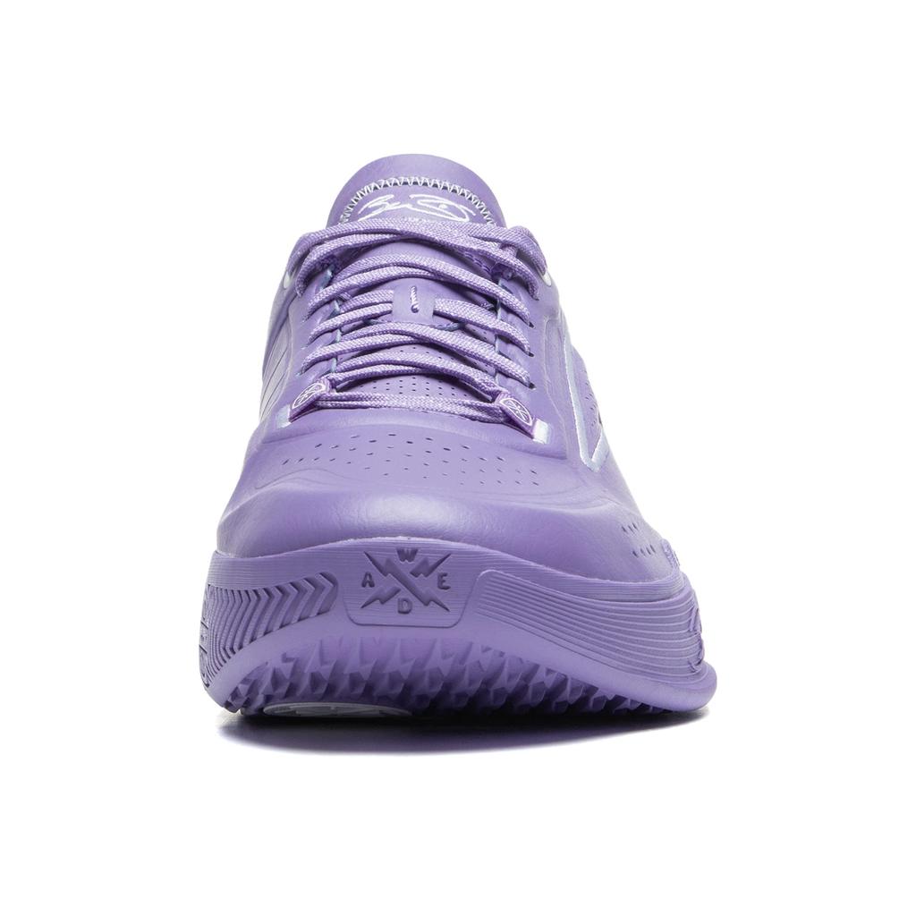 Li Ning Wade Lightning Miami Night Pohodlné Odolné Protiskluzové Nízké Basketbalové Boty Pánské tenisky Fialové ABPU039-5