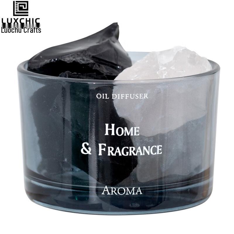 Luxchic Flameless Crystal Stone Aroma Diffuser Set