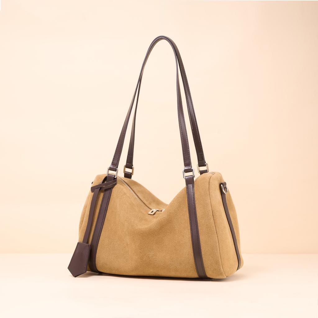 Cestovná taška pod pazuchu pre ženy, na jeseň a zimu, s matnou prvotriednou hovädzinou, veľkokapacitná, vysoko kvalitná, na jedno rameno alebo cez telo, všestranná, ležérna