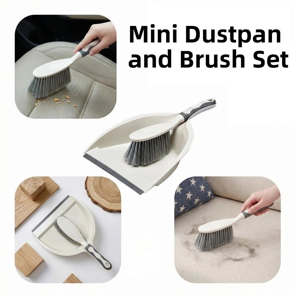 Handheld Mini Dustpan and Brush Set Flexible Handheld Sweeping Brush Keyboard Cleaning