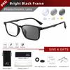 CLLOIO UltraLight Titanium Temple Anti Blue Ray Reading Glasses 1.56 Index Photochromic Myopia Prescription Progressive Glasses