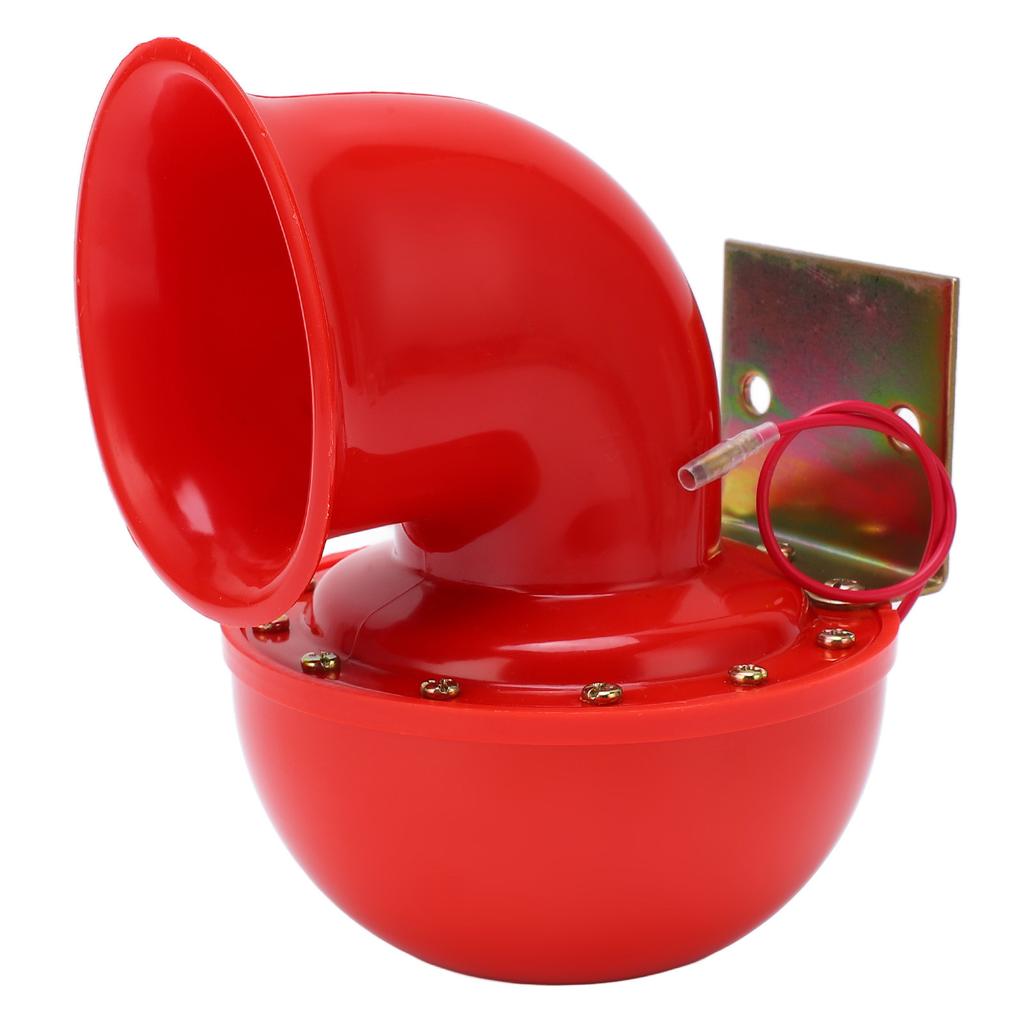 Sound Electric Horn Car Horn 150db Red Air Horn Electric Horn Cow Sound Metal Horn for Truck Train Boat Motorcycle Car