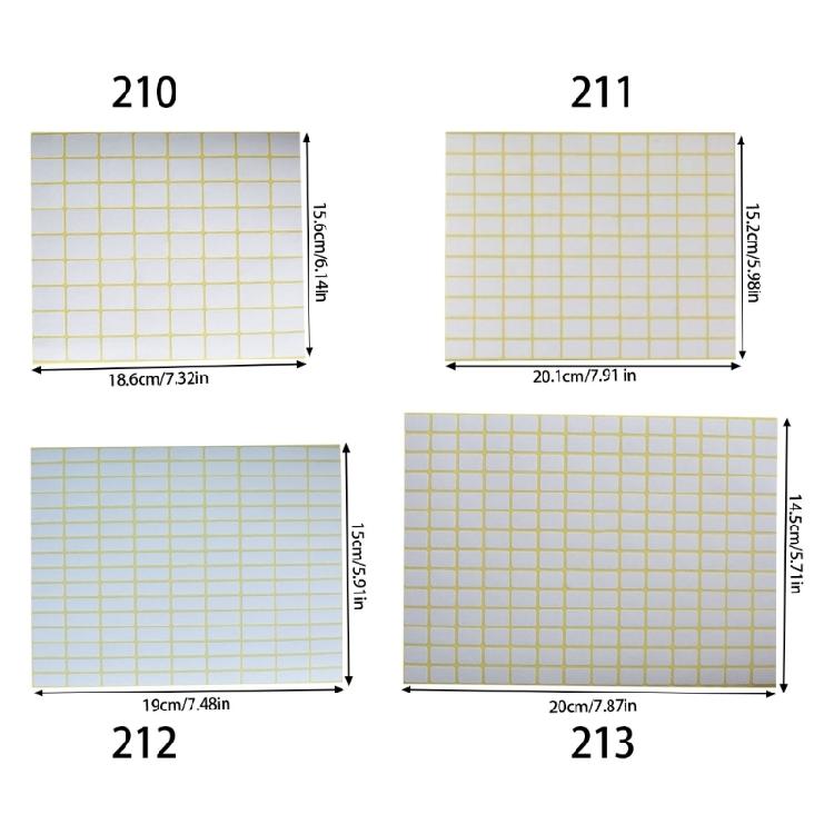 15 Sheets Adhesive Sticker Jams Label Household Labels White Blank Labels for Office