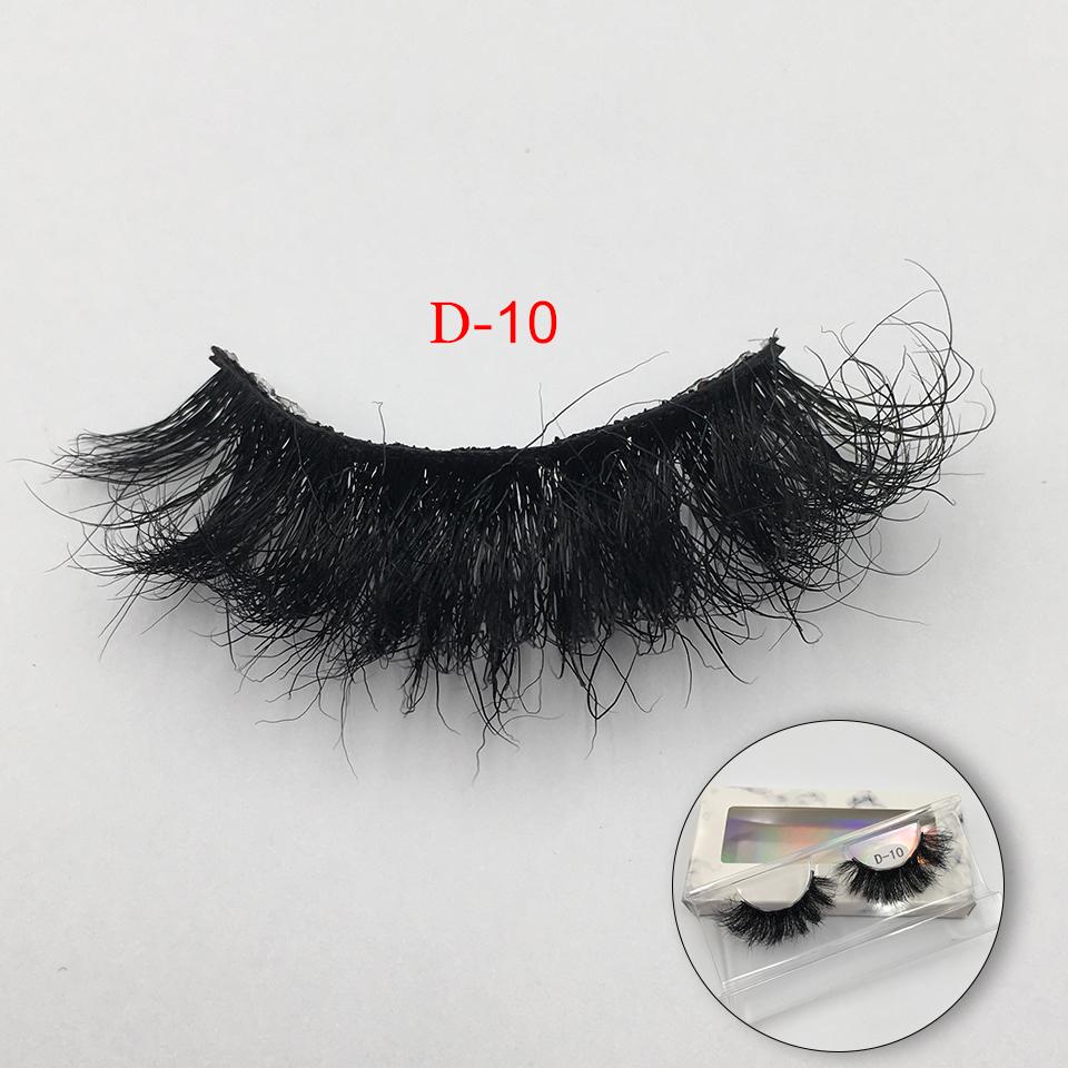 RED SIREN Fluffy Lashes Mink 25mm False Eyelashes Makeup Long Natural Volume 3d Eyelashes Extension Wholesale Mink Eyelashes