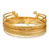 European and American multi-layer metal jewelry simple personalized chain bracelet bohemian fashion multi-layer stacked bracelet set