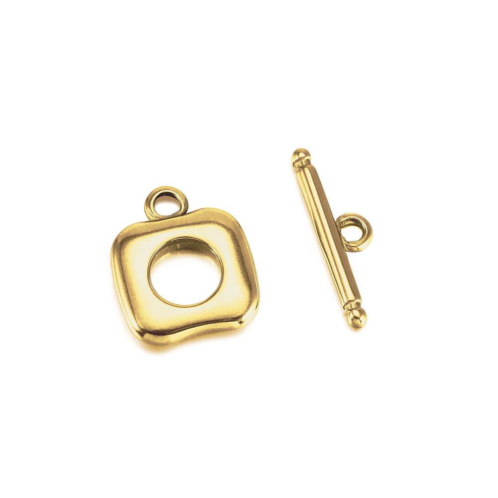 16 Styles Gold High Quality Stainless Steel OT Clasps Connectors for DIY Bracelet Necklace Jewelry Findings Making Accessories