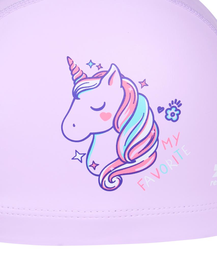 Lenomasuyeongbog Kids' Unicorn Urethane Coated Swim Cap Purple Ro-Rc2G065-Pp