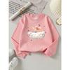 Kids Sweatshirt,Crew Neck Fashion Top, Fun"Butterfly Ballerina Dance " Patterned Sweatshirt, for Everyday Casual Wear, for All Kinds of Daily Outfits