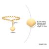 Heart Chain Bracelet Role Link for Women Stainless Steel Gold Color  Love Bangle Valentine Gifts Adjustable 15cm To 19cm