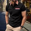 Men's Summer Leisure Culture Breathable Short Sleeved Shirt Top