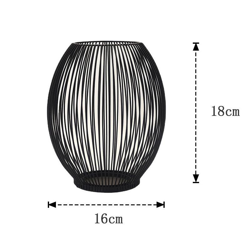 Nordic Stye Hollow Candle Holder Wrought Iron Art Candlestick Vintage Lanterns Bird Cage Geometric Shapes Table Candlestick