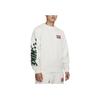 Nike Micro Logo Embroidered Letter Crew Neck Pullover Long Sleeve Sweatshirt Men Sweatshirt White FB7261-133