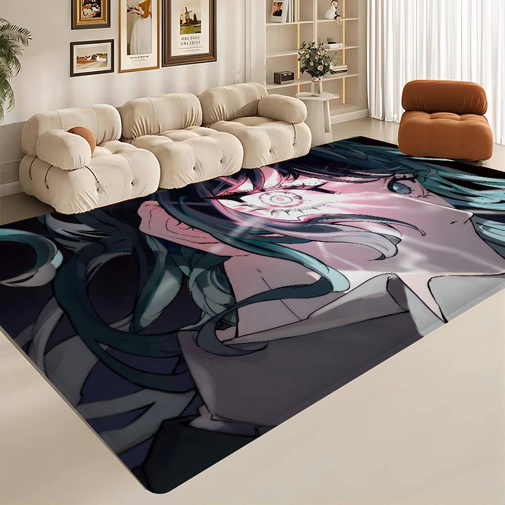 Ado Kyogen X Uta Anmie Door Mat Washable Non-Slip Living Room Sofa Chairs Area Mat Kitchen Doormat Area Rug