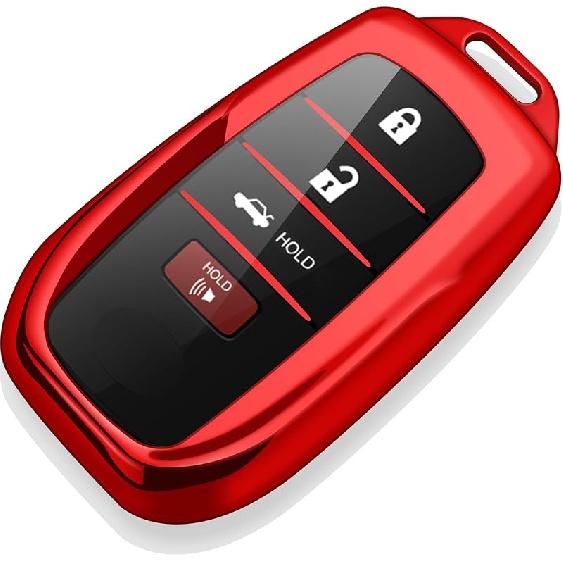 Tukellen for Toyota Key Fob Cover Soft Key Shell Case for 2025 Camry 2019-2025 Land Cruiser,2021-2025 Sienna Venza Hilux Fortuner 2023-2025