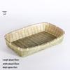Handmade Bamboo Weaving Sieve Basket Storage and Snack Plate Set