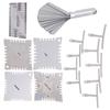 Guitar Measuring Set String Distance Height Radian Ruler Stainless Steel Gauge ToolsSilver