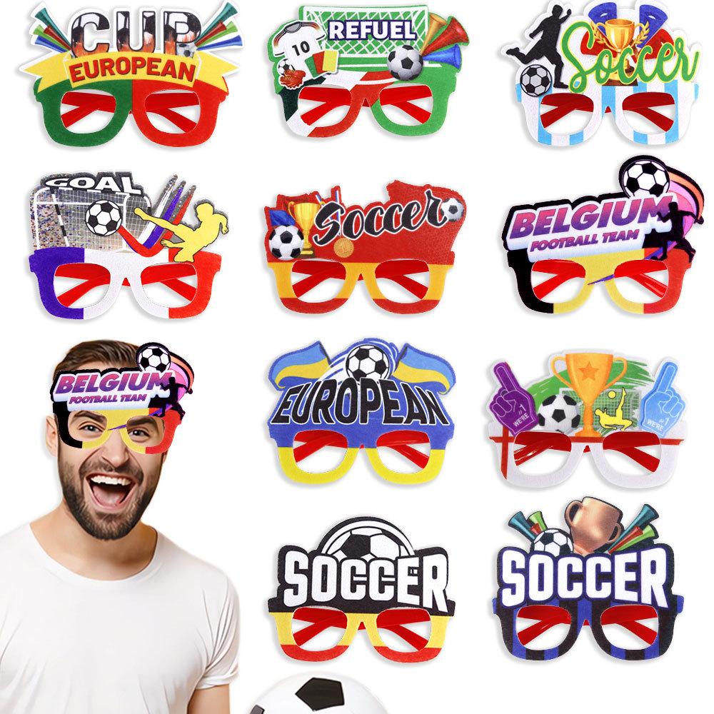 2026 USA Canada Mexico World Cup Cheer Props Football Theme Glasses Top 24 Fan Supplies Photo Glasses Frame