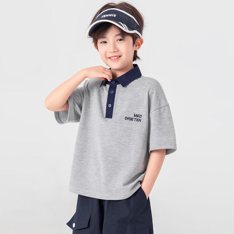 Boys' Summer Embroidered Polo T-Shirt