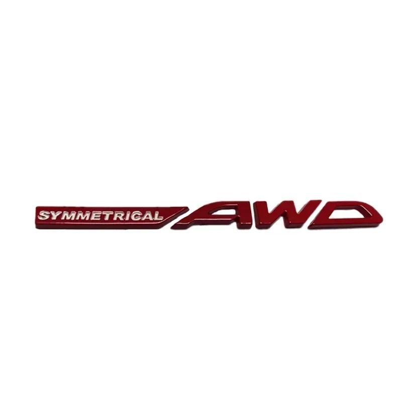 Metal Car Rear Trunk Emblem Stickers Side Badge Decal for Subaru SYMMETRICAL AWD Logo WRX Forester XV Outback Impreza Legacy Z7