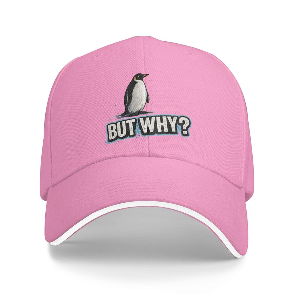Nihilist Penguin But Why Funny Animal Sun Baseball Cap Summer Y2k Funny Hip Hop Hats For Men Adult Tennis Skate Baseball Caps
