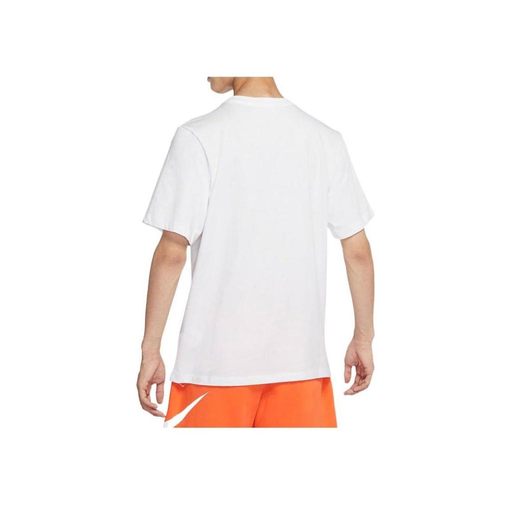 Nike Müzik CD Grafik Baskılı Günlük Spor Kısa Kollu Tişört Erkek Üstler Beyaz CW0403-100