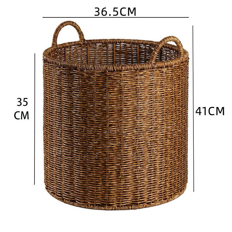 Handton Imitation Rattan Storage Basket with Handle