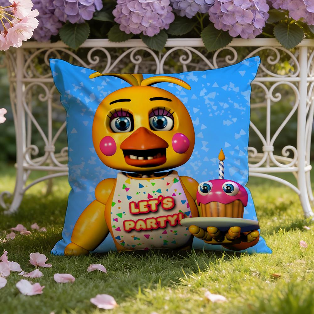 Anime F-Five N-Nights At Freddy's Cushion Cover Home & Car Dual-Scene Pillow Cover: Reversible for Premium Comfort