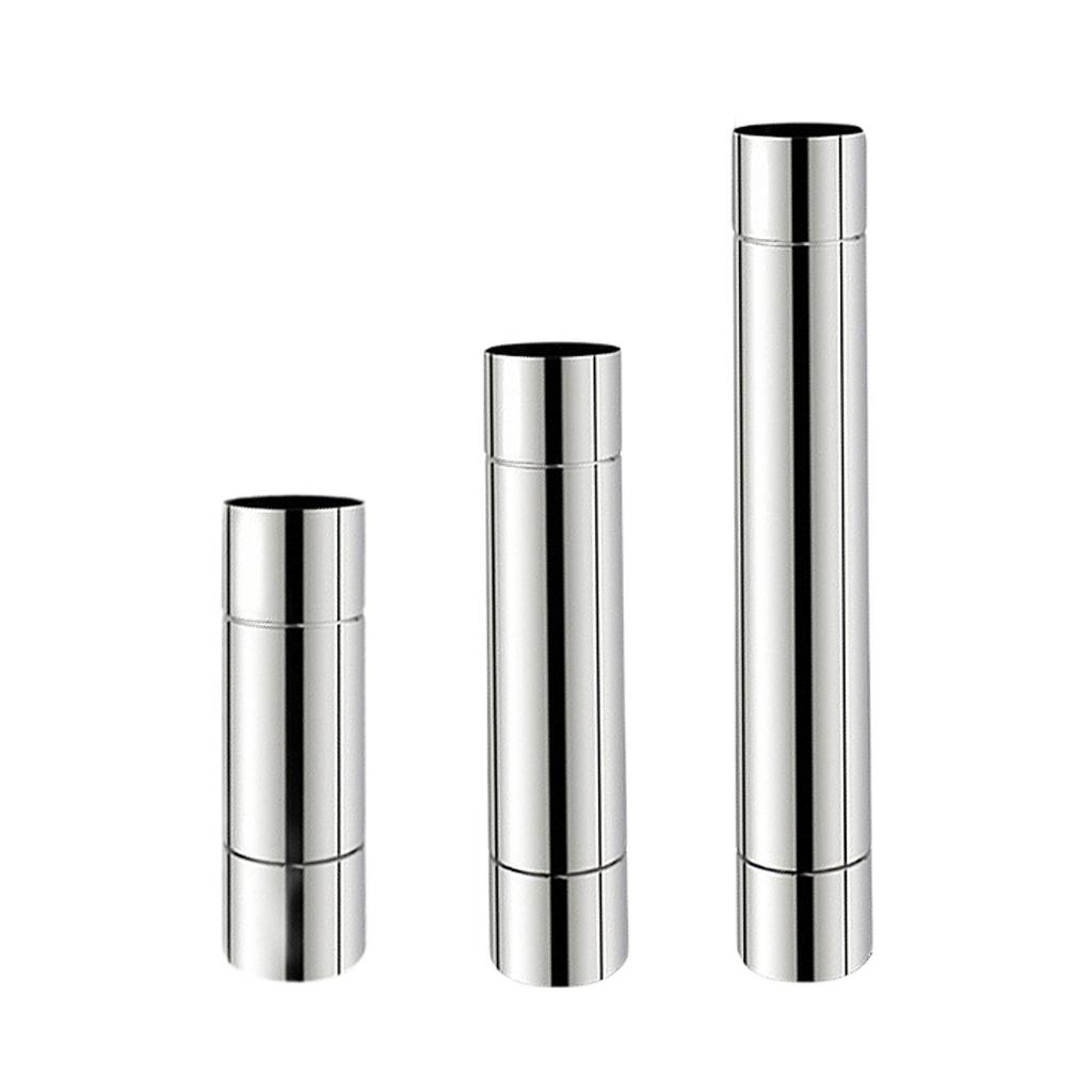 Fireplace Cooking Exhaust Heater Stainless Steel Vent Pipe Flue Tube Straight for Indoor Chimney Systems