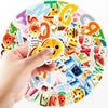 52pcs Lore Alphabet Letter A Stickers Waterproof Reusable Decor Educational Baby