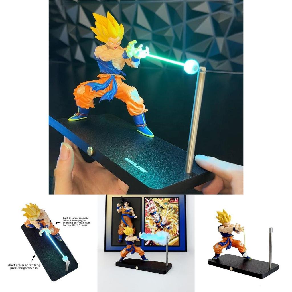 Dragon Ball Z Goku Spirit Bomb Night Light With Magnetic Design For Anime Fans