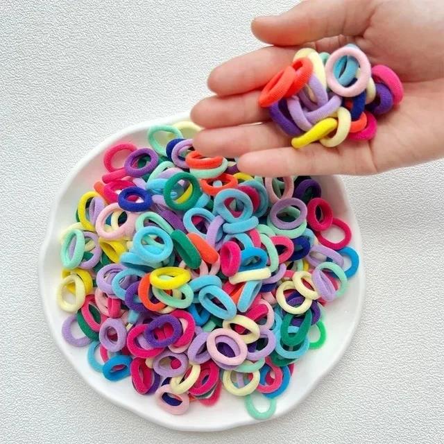 

20/50/100 шт. Резинки для волос для детей Разноцветные нейлоновые резинки-скранчи Резинки для волос Резинка Детские Эластичные Резинки для волос Аксессуары для девочек 20pcs