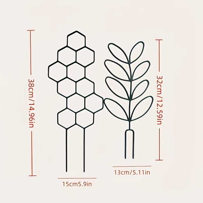 2pcs Plant Climbing Frame Potted Vine Flower Display Support Green Plant Climbing Training Frame Gardening Accessories