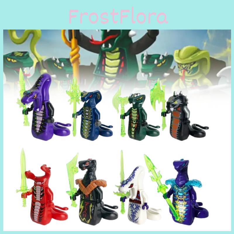 Mattoncini Ninjago Serpente Con Assemblaggio Fai-da-Te Per Bambini E Collezionisti