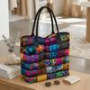  Bohemian Patchwork Tote Bag Fashion Large Capacity Casual Shoulder Purse for Daily Use