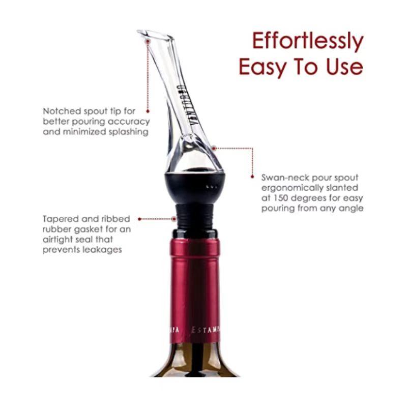 Buy Wine Aerator Pourer Premium Aerating Pourer and Decanter Spout at