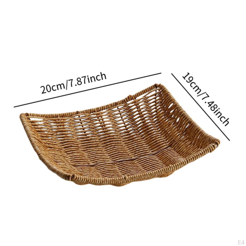 Bread Fruit Display Basket Coffee Bar Storage Food Serving for Living Room