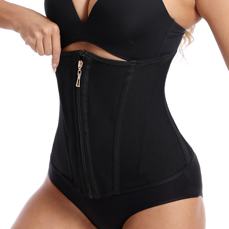 Corset modelator corp cu fermoar și cârlige, stil nou, pentru Fitness și Yoga