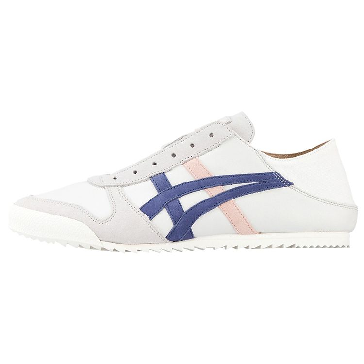 

ONITSUKA TIGER Mexico 66 Удобные Повседневные Кожаные Тканевые Прочные Легкие Кроссовки с Низким Верхом Женские кроссовки Белый Синий 1182A052-100 35.5