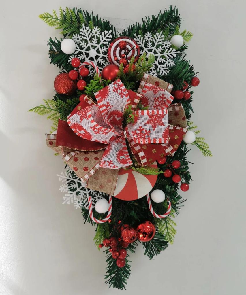 Guirlande De Noël En Forme De Goutte D'eau 50 Cm - Décoration Hivernale Avec Branches De Guirlande De Noël En Forme De Goutte D'eau 50 Cm - Décoration Hivernale Avec Branches De