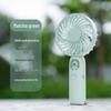 Cartoon USB Rechargeable Mini Handheld Fan - Cute, Strong Wind, Portable Outdoor Use