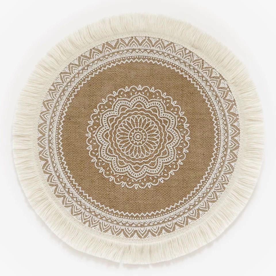 Middle East Style Craft Heat Insulation Table Placemat Kitchen Supplies Coffee Cup Mats Coaster