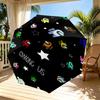 Among Us Print Automatic Open Close Umbrella, Portable Foldable Umbrella, for Outdoor Commute Camping Trip, Ideal Birthday Gift