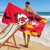 Kansas City Print Beach Towel, Large Soft Quick Dry Towel for Beach Camping Swimming