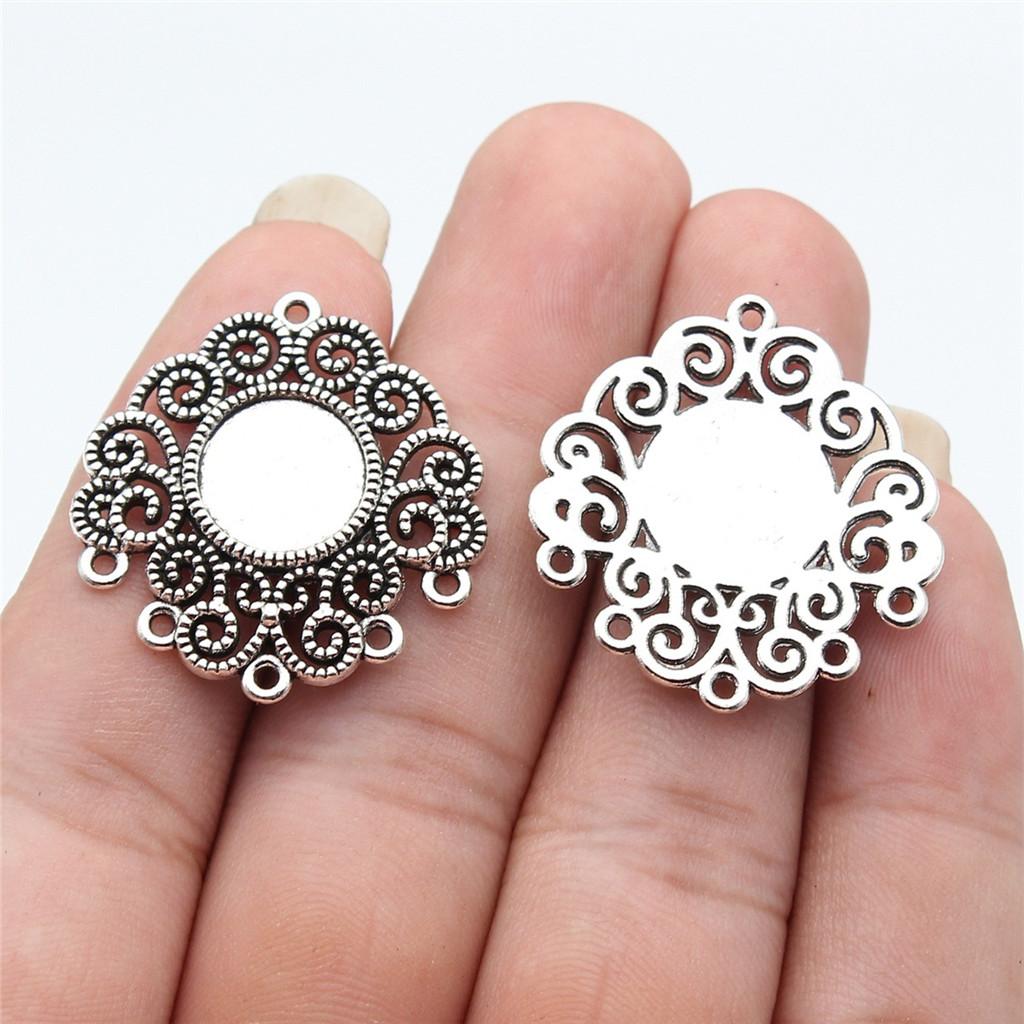 Accessories Parts Fit Round 8-15Mm Glass Cabochon Base Setting Tray Wedding Jewelry Findings QA016