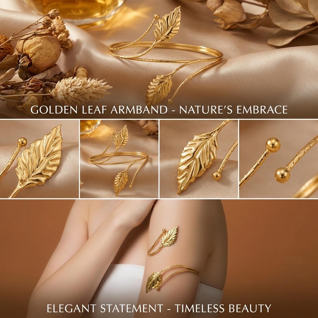 Creative Metal Hollow Flower Upper Arm Bracelets for Women Punk Geometric Leaves Armlets Summer Beach Party Jewelry Gifts
