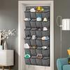 24Pocket Hanging Shoe Holder Storage Box Over Door Rack Hanger Closet Organize