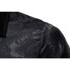Heren S Lange Mouw Rozenprint Slim Fit Casual Shirt