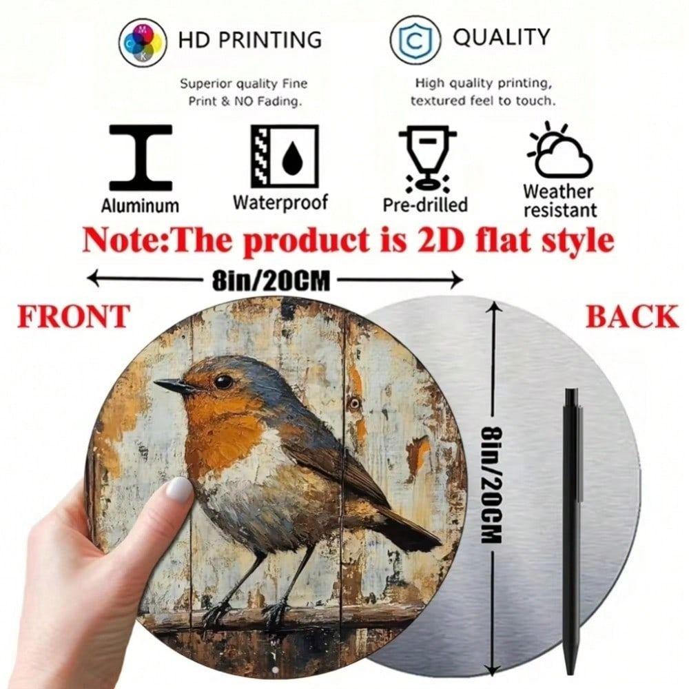 Tinplate Art Painting Metal Wall Decor 20x20cm